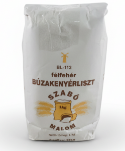 Szabó Malom búzakenyérliszt félfehér bl-112 1000 g